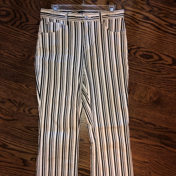 Stripe, flare ankle jeans - Picture 3 of 5